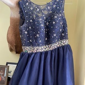Blue sparkly dress
